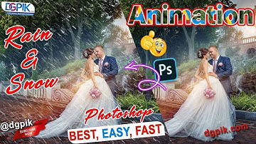 How to Make Animated Snow and Rain in Photoshop | Photoshop Tutorial اردو / हिंदी