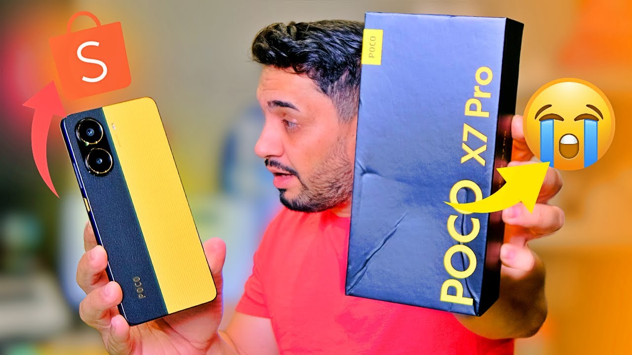 COMPREI O POCO X7 PRO NA SHOPEE E... 😂 ACABOU PRA SAMSUNG? 😱