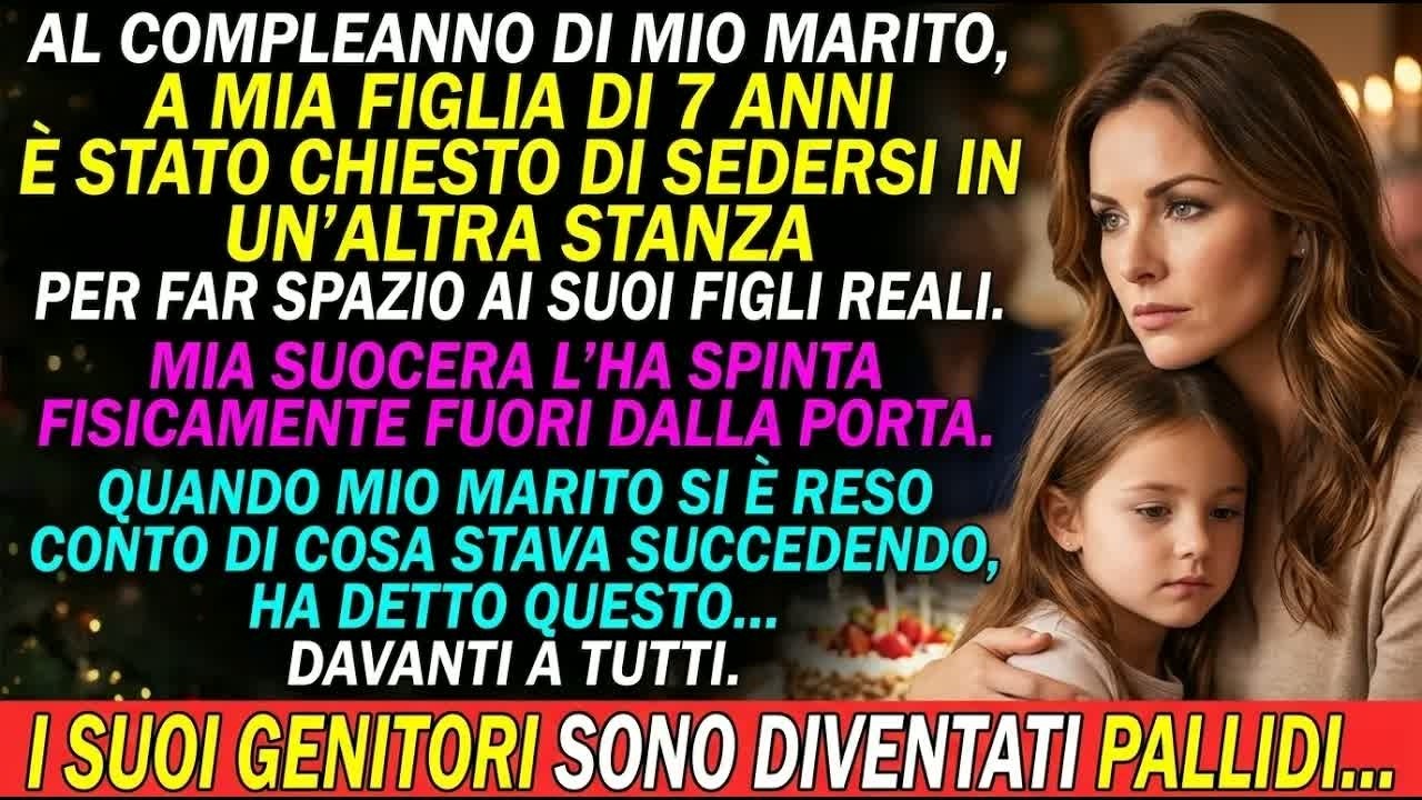 Eravamo in otto a tavola, ma mia suocera aveva preparato sette sedie. Mia figlia di sette anni, che aveva passato ore a disegnare un regalo per suo padre, stava per essere mandata a mangiare da...