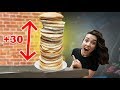 Making A GIANT Tower Of Pancakes!