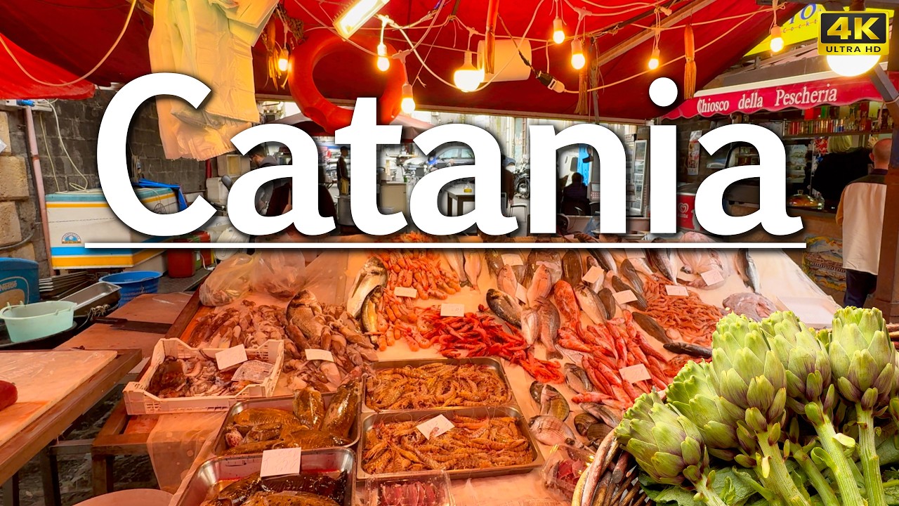🇮🇹 Catania Street Life and food | Fish Market | Piazza Carlo Alberto | Urban Graffiti Sycyly