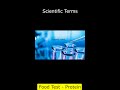 Scientific Terms | Food Test - Protein