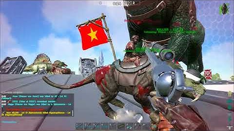 Ark SOTF vs sabertooth and monkey (snipes)