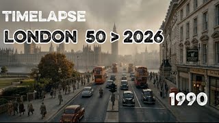 Evolution of London || fixed - camera black and white TIMELAPSE  : 2000 years  of westmistr PART 1