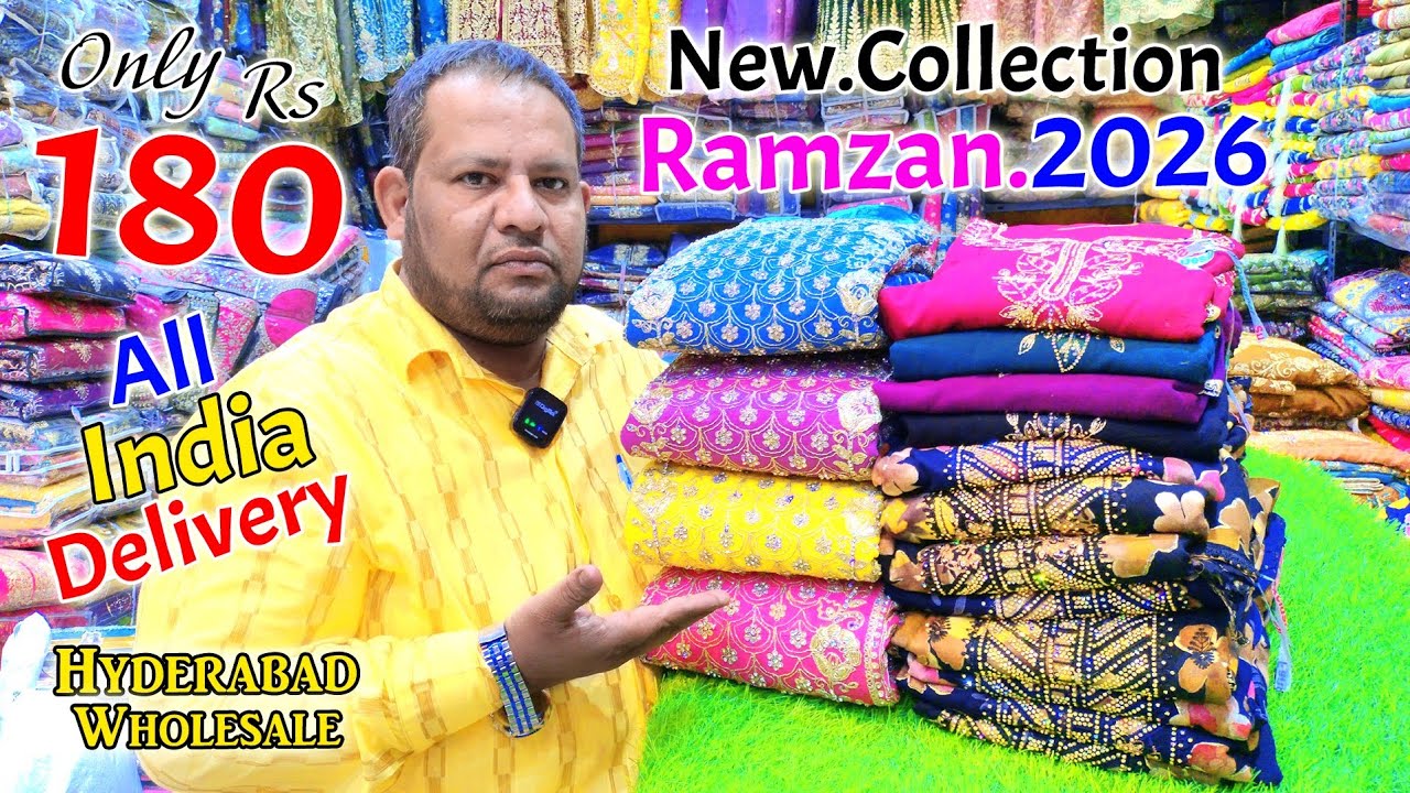 Hyderabad Wholesale New Collection Ramzan.2026 Only 180.Rs All India Delivery || A1 Suit House ||