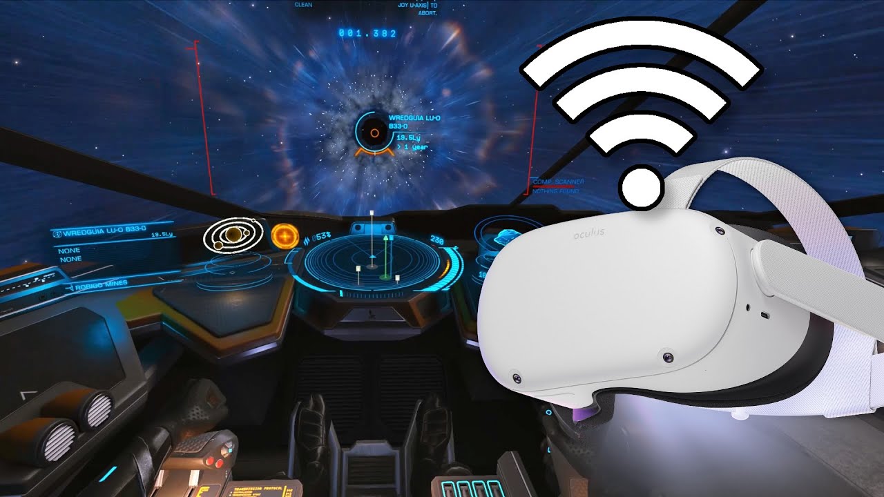 How is Elite Dangerous in wireless VR with AIR LINK QUEST 2? - YouTube