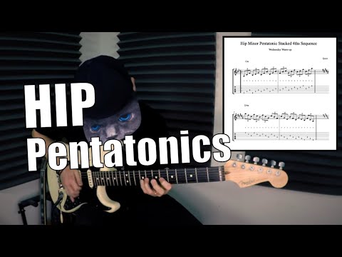Hip Minor Pentatonic Stacked 4ths Sequence // Wednesday Warm-up 🔥