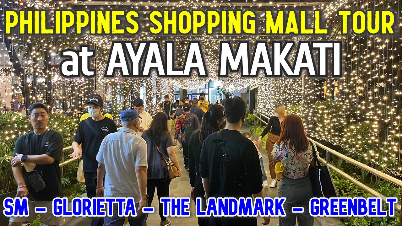 Greenbelt and Glorietta Mall Tour in Makati, Philippines 