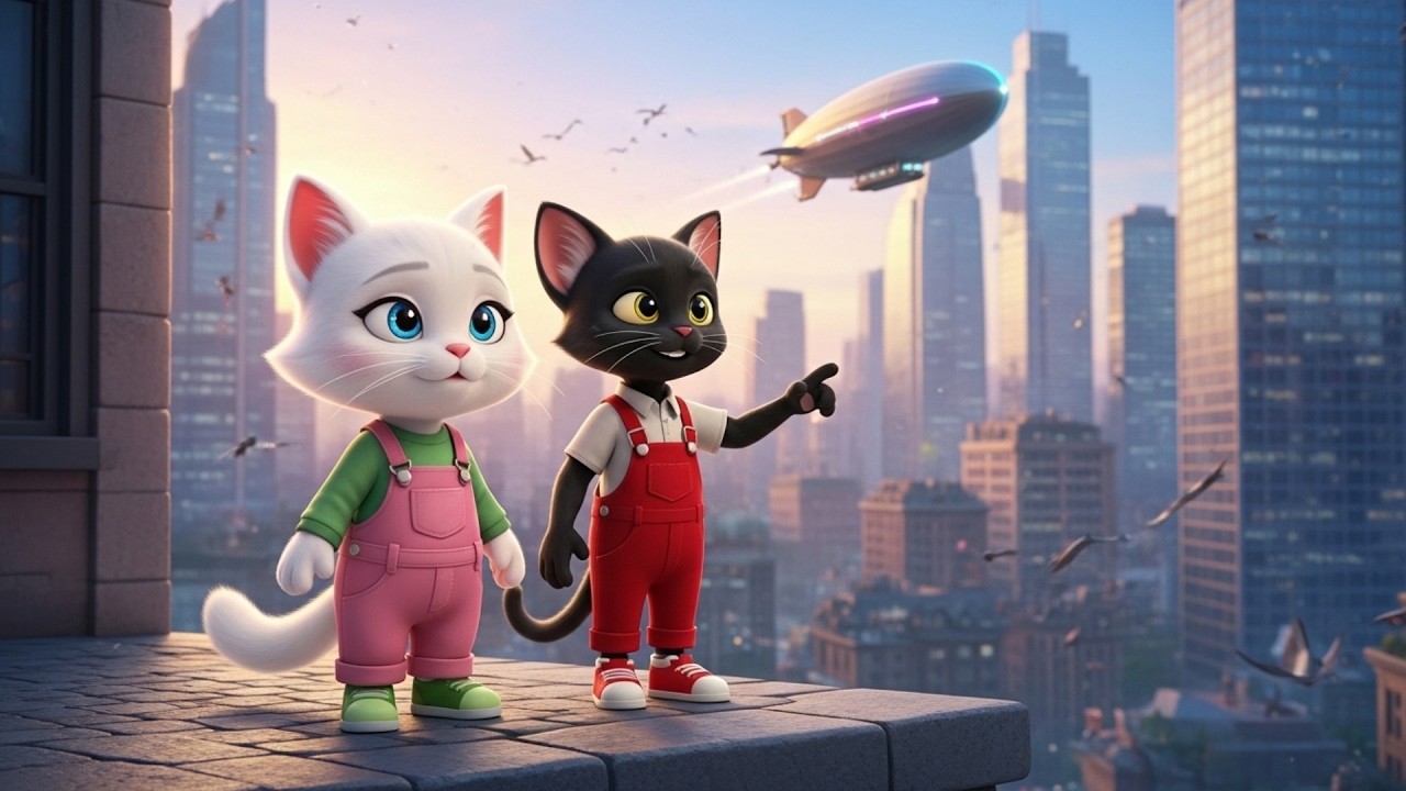 Two Tiny Kittens, One GIGANTIC City! 🐾 | Poppy & Leo's Grand