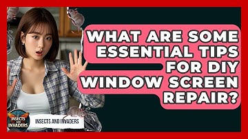 What Are Some Essential Tips For DIY Window Screen Repair? - Insects and Invaders