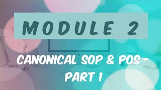 Module 2 - Canonical Form  SOP & POS 1