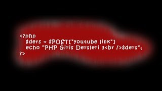 PHP Dersleri 2 Veritabanı İşlemleri Kayıt Ekleme Listeleme Silme ve Güncelleme