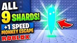 How To Find All 9 Shards In +1 Speed Monkey Escape | All Sunken Shards Locations | Roblox  screenshot 3
