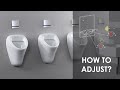 SANITARYWARE - URINAL - ADJUSTMENT OF THE IR SENSOR