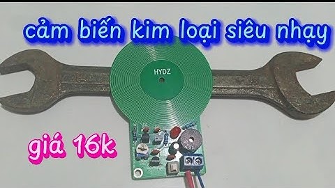 mạch cảm biến kim loại xuyên được nhựa và giấy