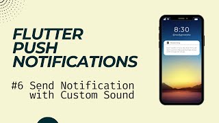 Flutter Push Notifications #6 Send Notification with Custom Sound | بالعربى screenshot 3