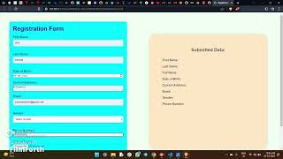 LGMVIP-Web-  TASK-03- CREATE A REGISTRATION PAGE WHOSE DATA DISPLAY IN SAME PAGE