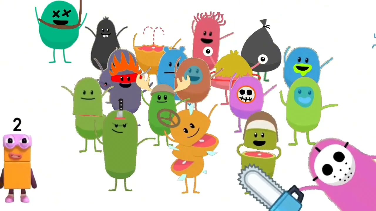 Dumb Ways to Die Numberblocks Parody with the HTF Beans for