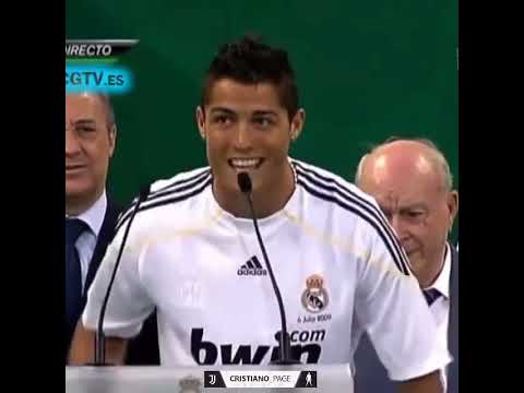 من الذاكرة حفل استقبال كرستيانو في ريال مدريد ريال مدريد كرة القدم رونالدو  