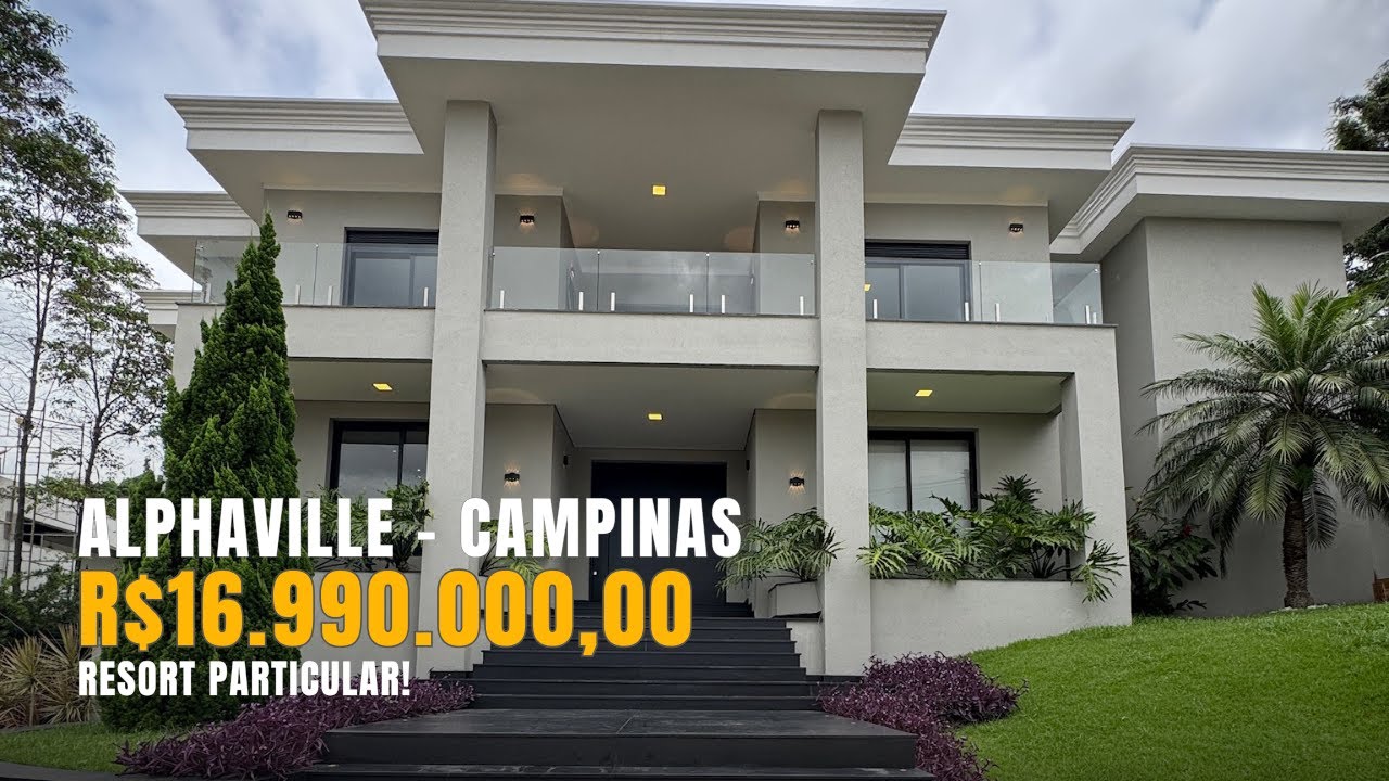 Casa de luxo no Alphaville Campinas, um resort só seu!