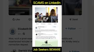 BEWARE of SCAMMERS on LinkedIn BEWARE of SCAMMERS on LinkedIn