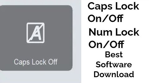 Number lock caps lock on off indicator windows and mac software
