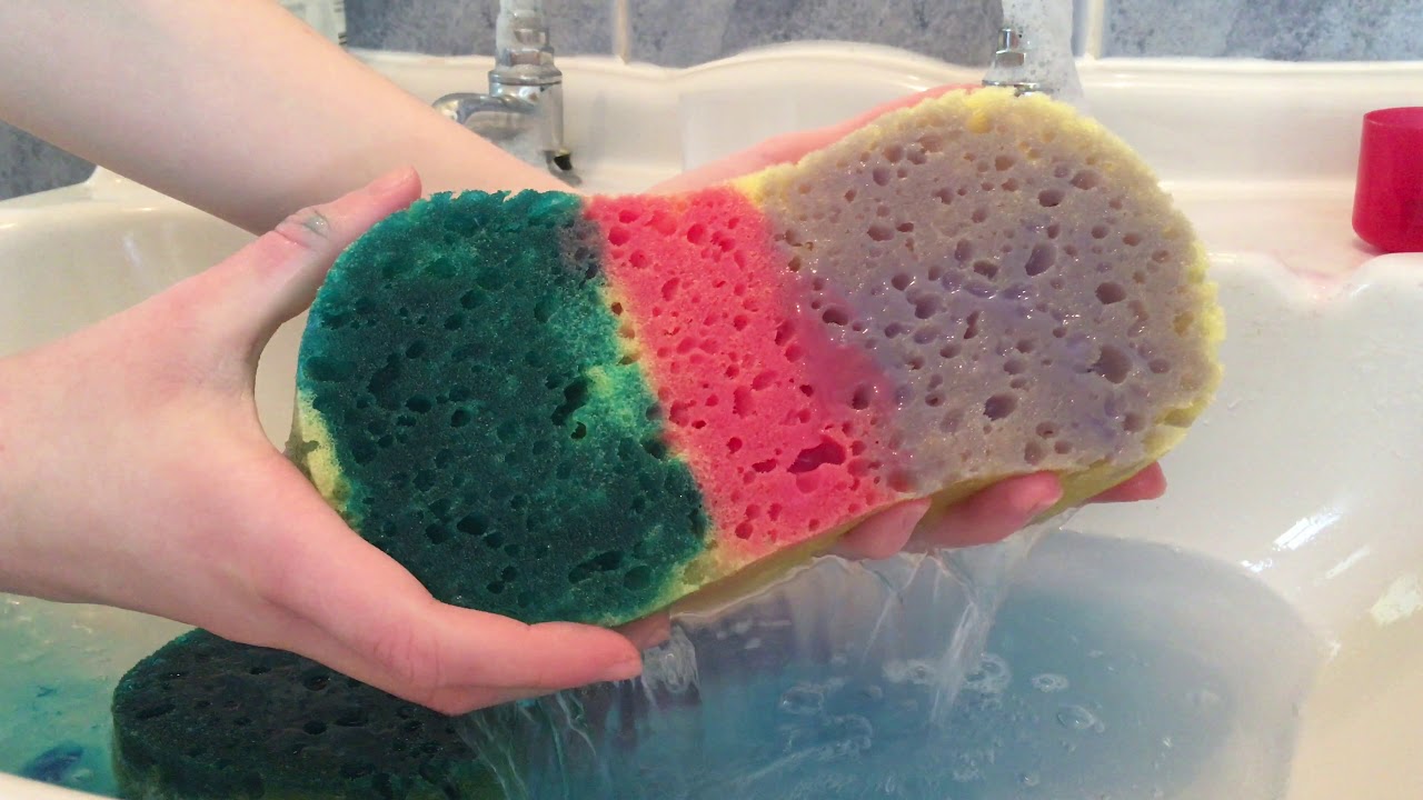 ASMR soapy expanding sponges! YouTube