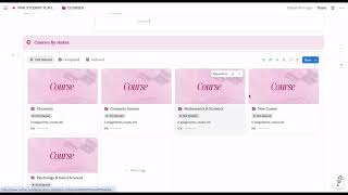 Notion Student Planner Courses Tutorial #notionforstudents #notiontutorial