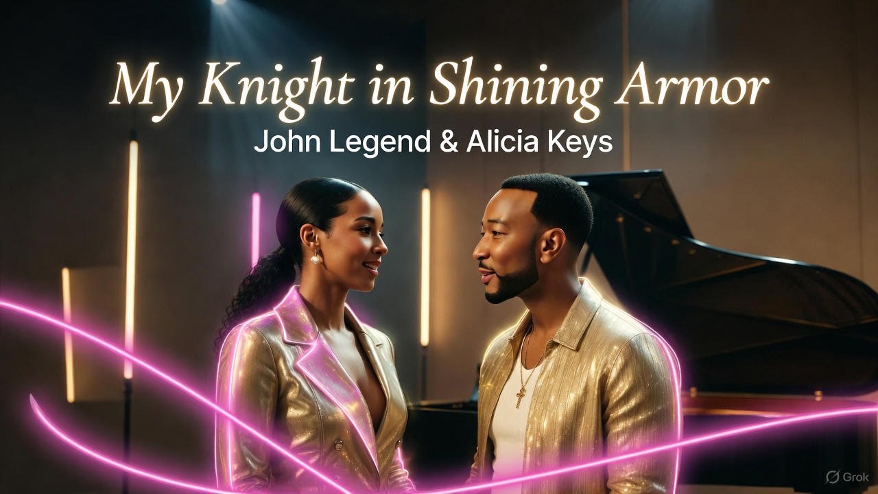 John Legend & Alicia Keys – “My Knight in Shining Amor” (2025 Lyrics Video)