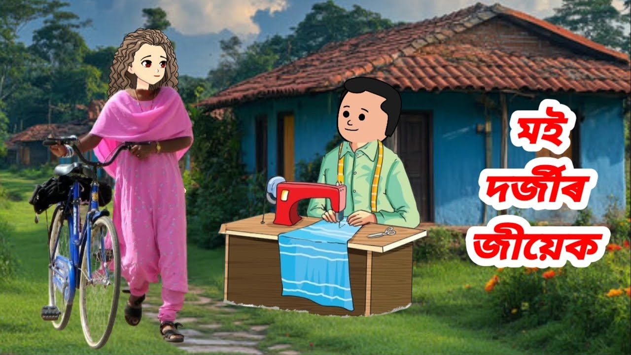 মই দৰ্জীৰ জীয়েক //Assamese cartoon story//Assamese serial//Assamese short flim