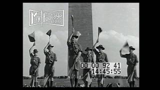 1940s Boy Scouts Demonstrating Flag Signaling