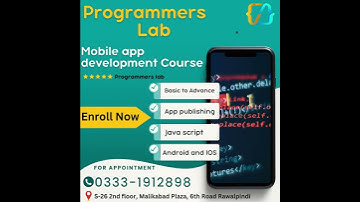 Mobile App Development Course at Programmers Lab Training Institute, Rawalpindi Islamabad