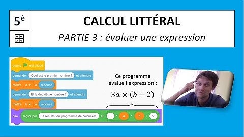 5è / N7-3 / CALCUL LITTÉRAL / Évaluer une expression littérale