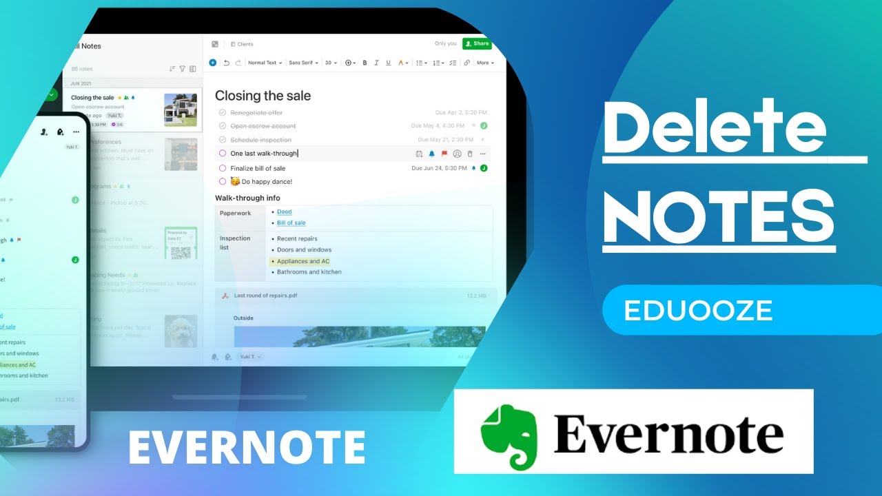 Notes Remove In Evernote || How To Delete Notes In Evernote |