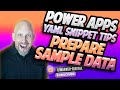 Pro Tips for Hard-Coding Sample Data That Just Works - Power Apps YAML
