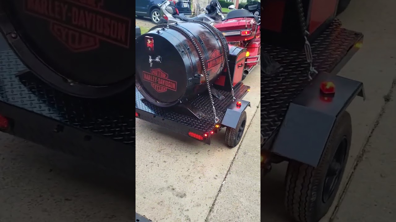 Home Built Motorcycle Trailer! 🔥