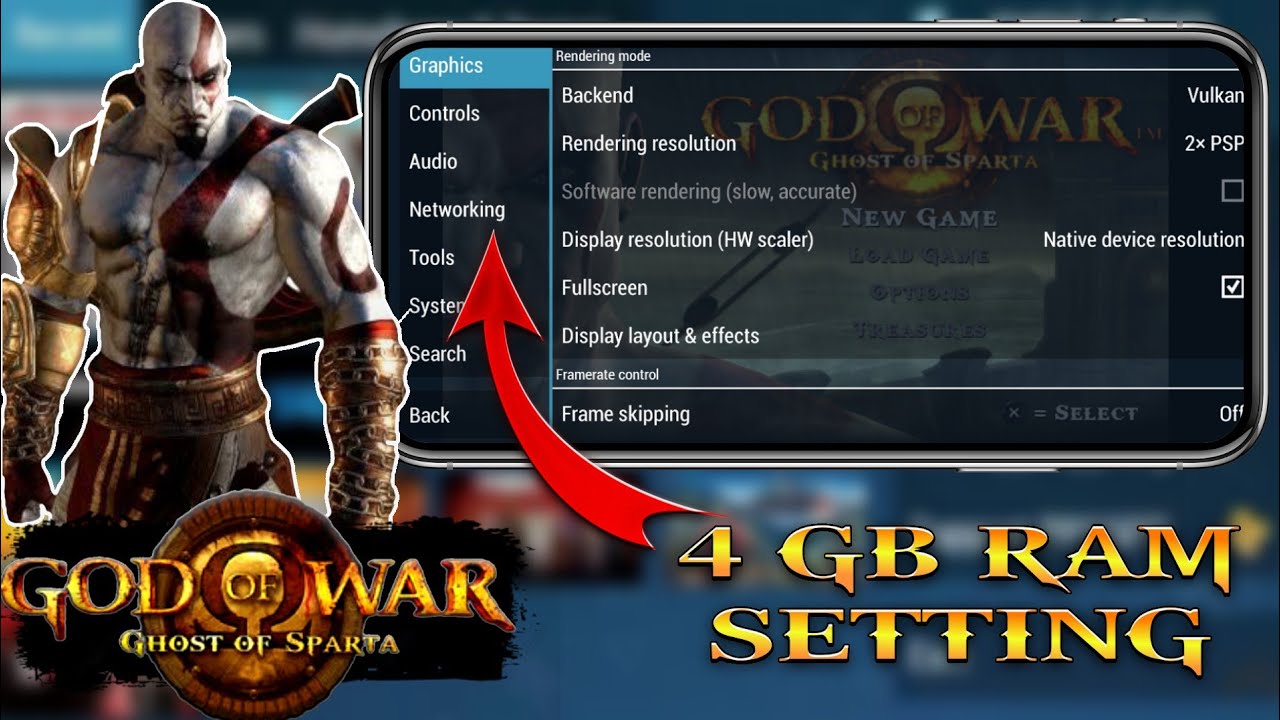 God of War Ghost of Sparta PPSSPP Zip File Download for Android