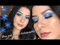 Blue &amp; Purple Holographic Cut Crease | TheRangelSisters (Maria)