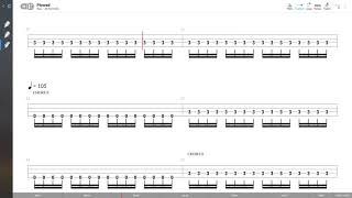 Sponge - Plowed B Tab Play Along