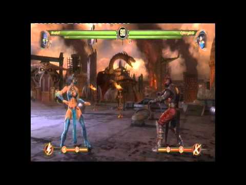 Mortal Kombat - Ermac + Johnny Cage vs. Kitana + S...