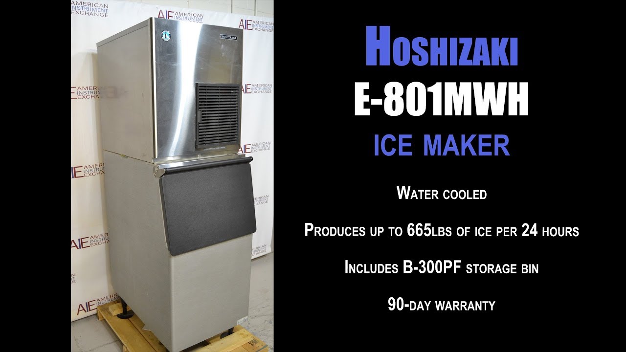 Hoshizaki F801MWH flaker ice maker (3061D ICE MAKER) YouTube