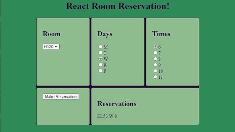 React Demo: Dynamically Generated Radio Buttons