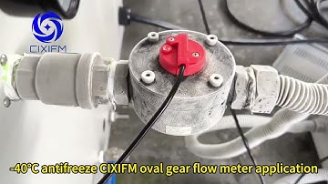 -40℃ antifreeze CIXIFM oval gear flow meter application #flowmeter #flowsensor #antifreeze