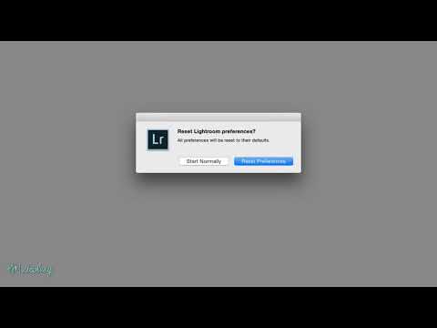 Clearing the preferences file in Lightroom Classic