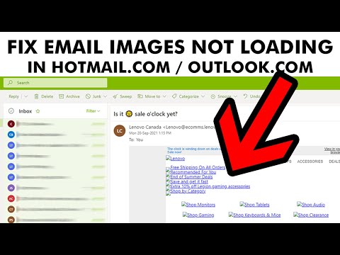 How To Fix Email Images Not Showing or Loading In Hotmail Or Outlook Web Email
