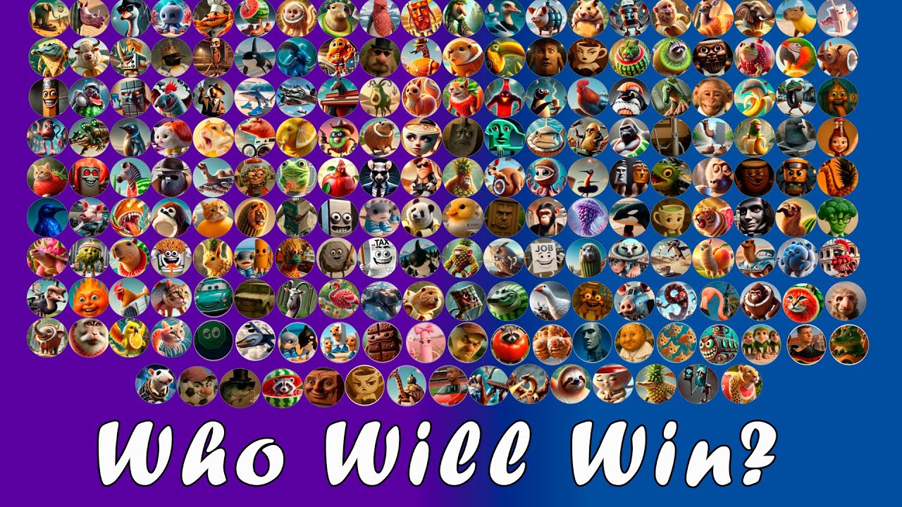 ALL 210 Italian Brain Rot Animals Marble Race In Algodoo