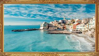 Sunny Coast of Italy  4K Frame TV Art Screen Saver  Relaxing Beach Background