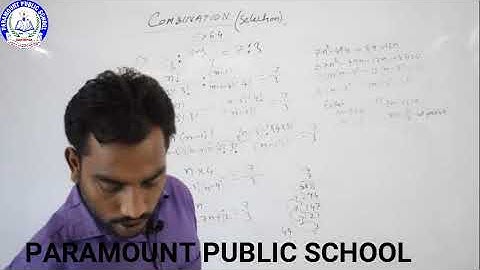 Combination | Adv. Maths | class 10 | Ex 6.4