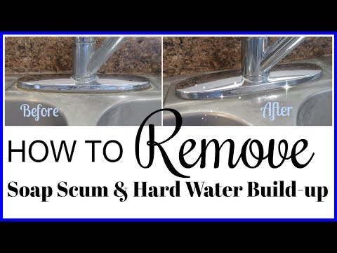 Watch Me Clean! How to Remove Soap Scum and Hard Water Build-up! Clean With Me 2017!