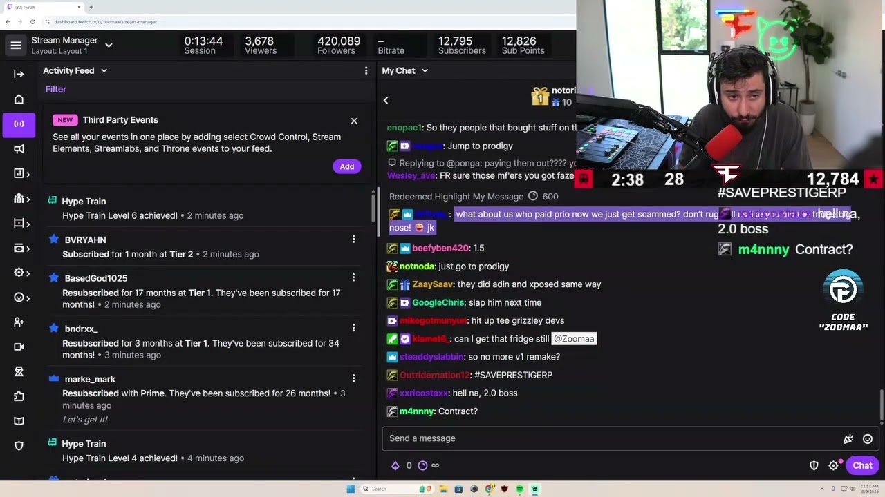 Zoomaa talks about the Future of Prestige RP and playing on Prodigy